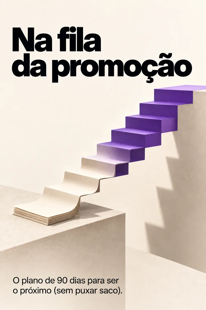 Capa do minicurso Na fila da promoção